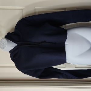 Over The Limit Apparel Raw Hem Crop Hoodie